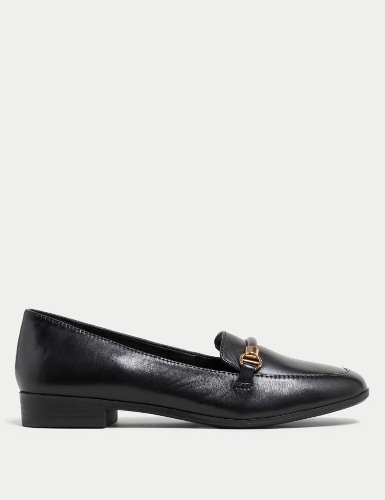 Leather Flat Loafers 1 of 5