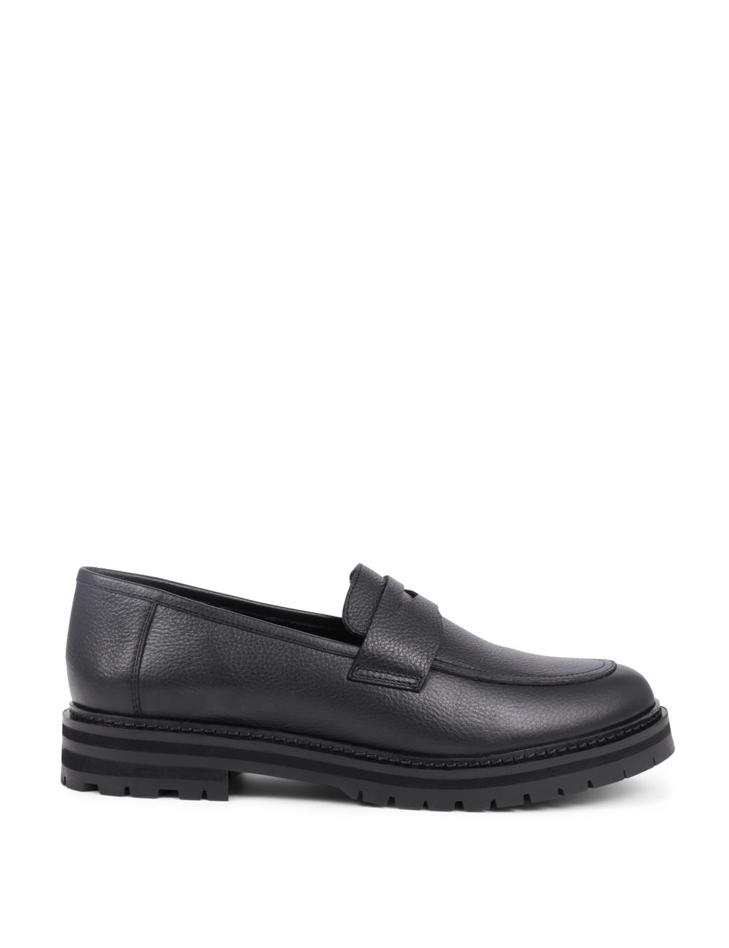 Leather Flat Loafers 1 of 7