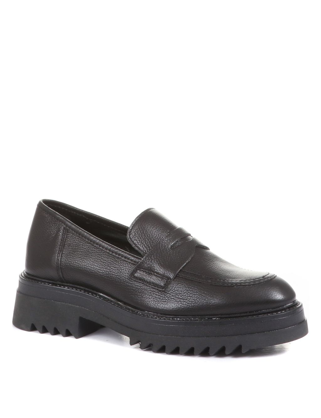 Buy Leather Flat Loafers | Jones Bootmaker | M&S