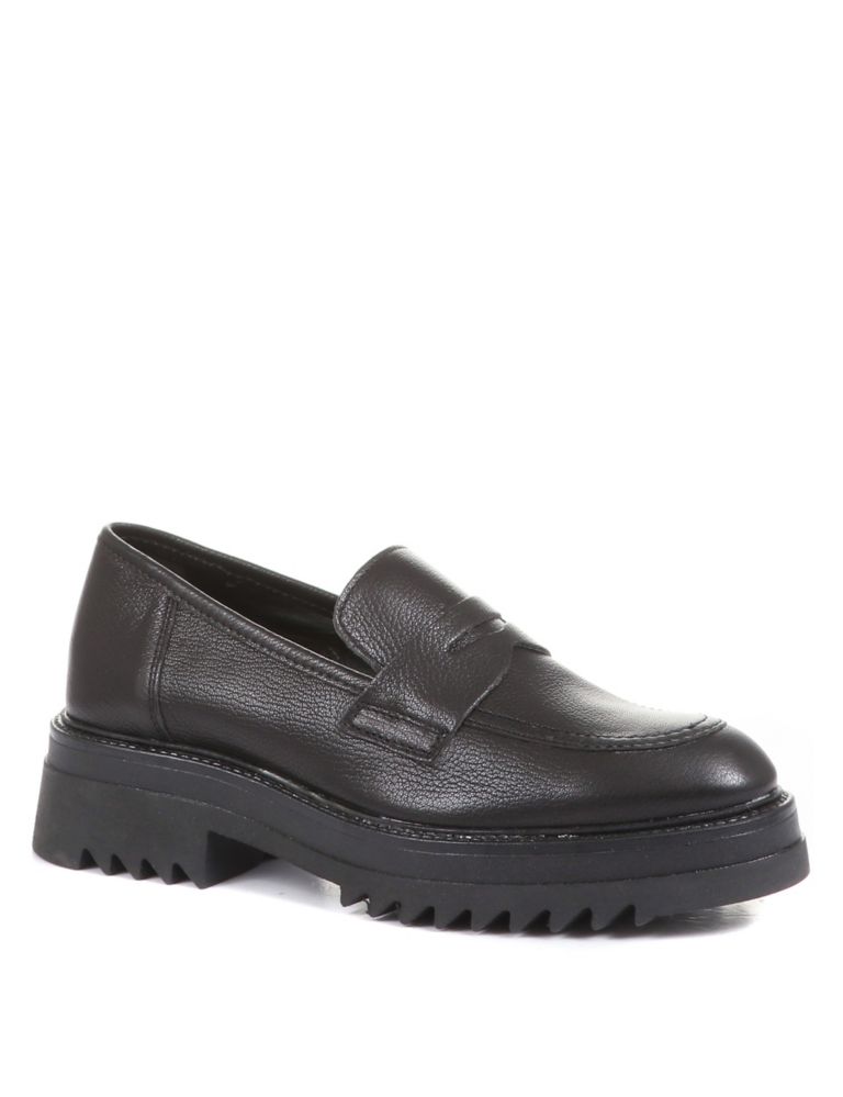 Leather Flat Loafers 3 of 7