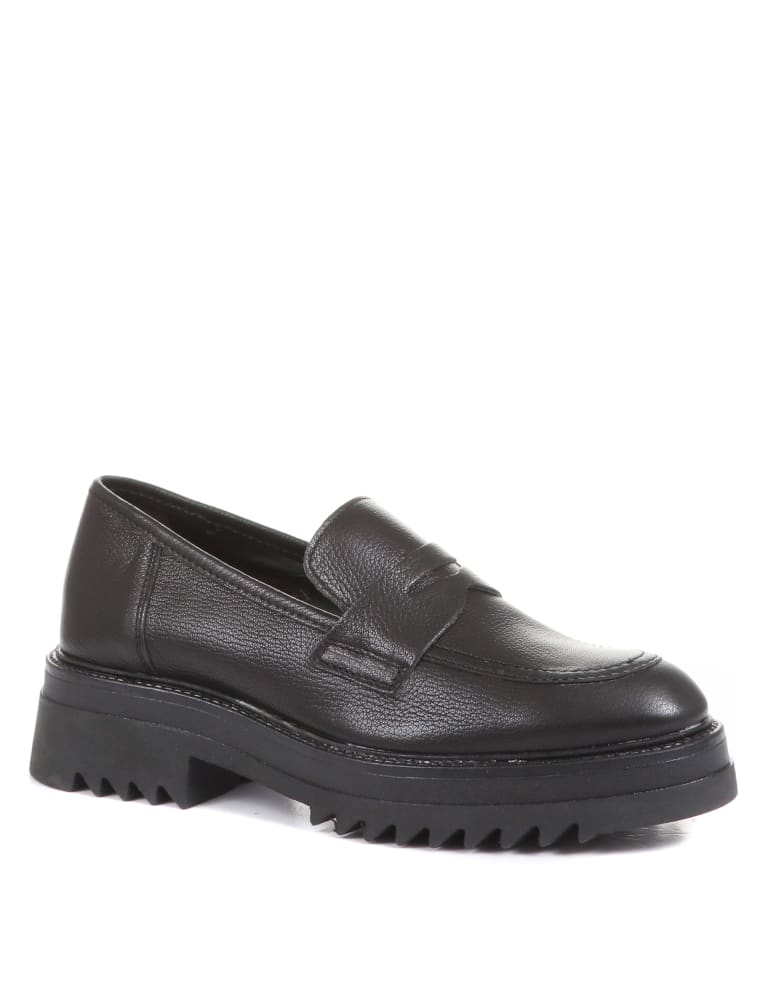 Leather Flat Loafers 3 of 7