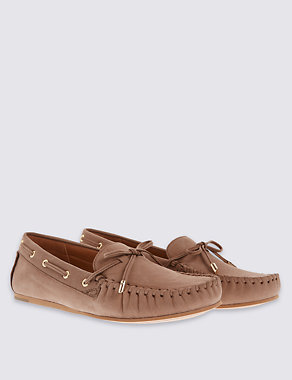 Leather Flat Moccasin Loafer with Insolia Flex® Image 2 of 6