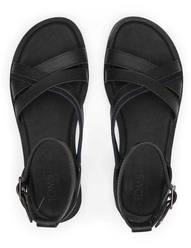 Leather Flatform Ankle Strap Sandals 4 of 4
