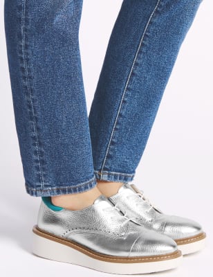 M&s 2024 flatform brogues