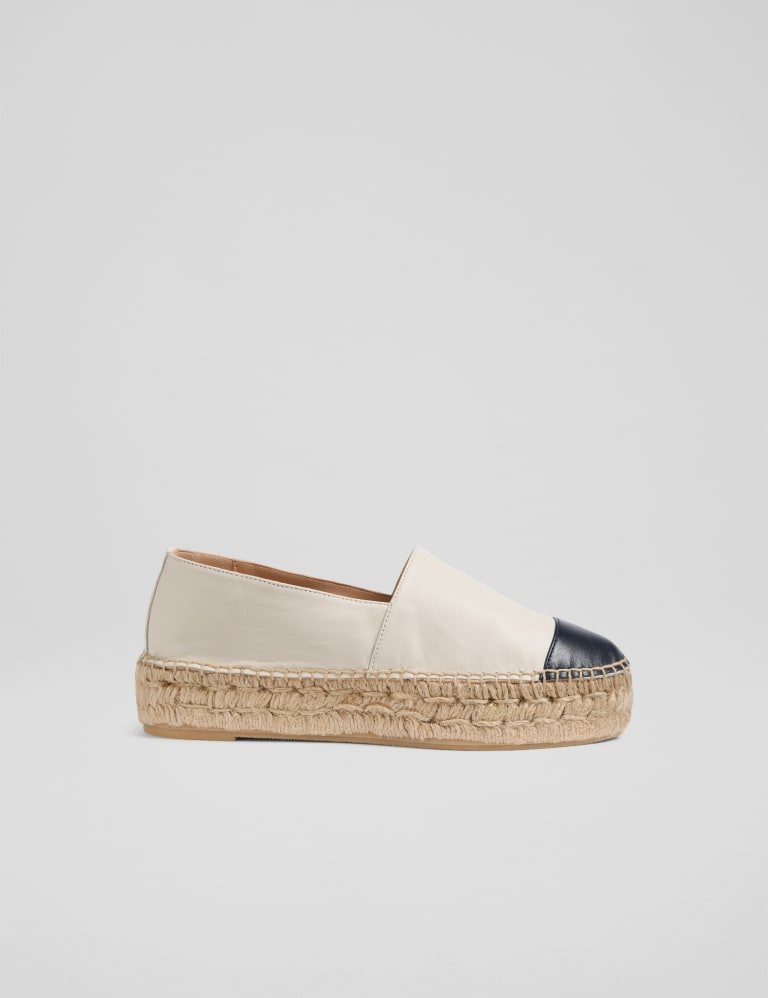 Leather flatform espadrilles sale