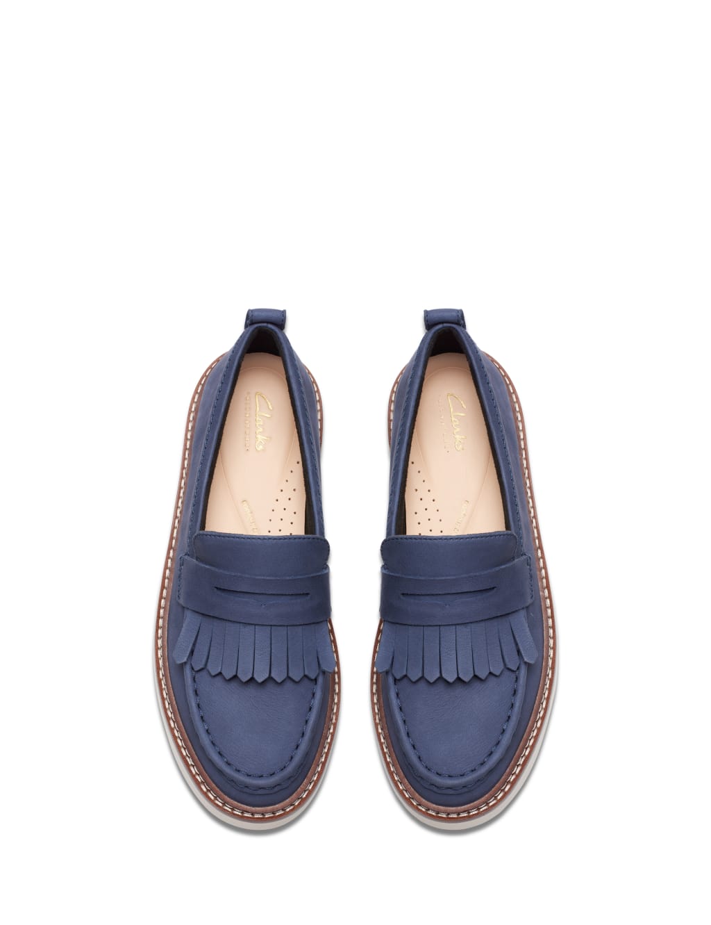 Leather Flatform Loafers CLARKS M&S