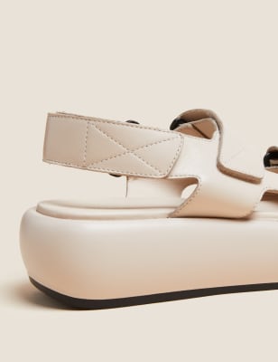 leather flatform sandals