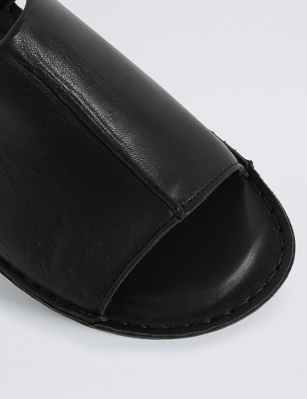 Leather Flatform Seamed Mule 6 of 6