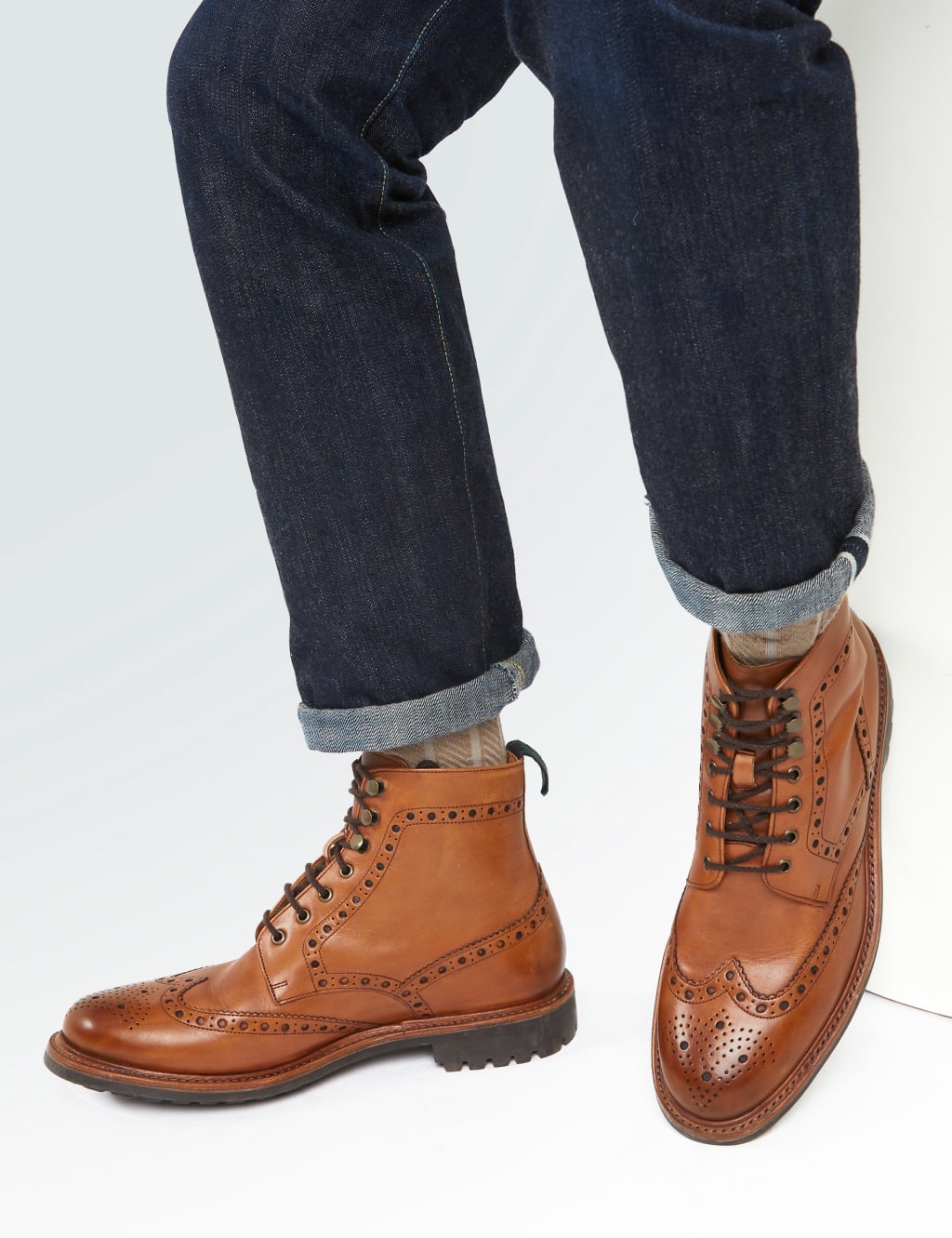 Marks and hotsell spencer brogue boots