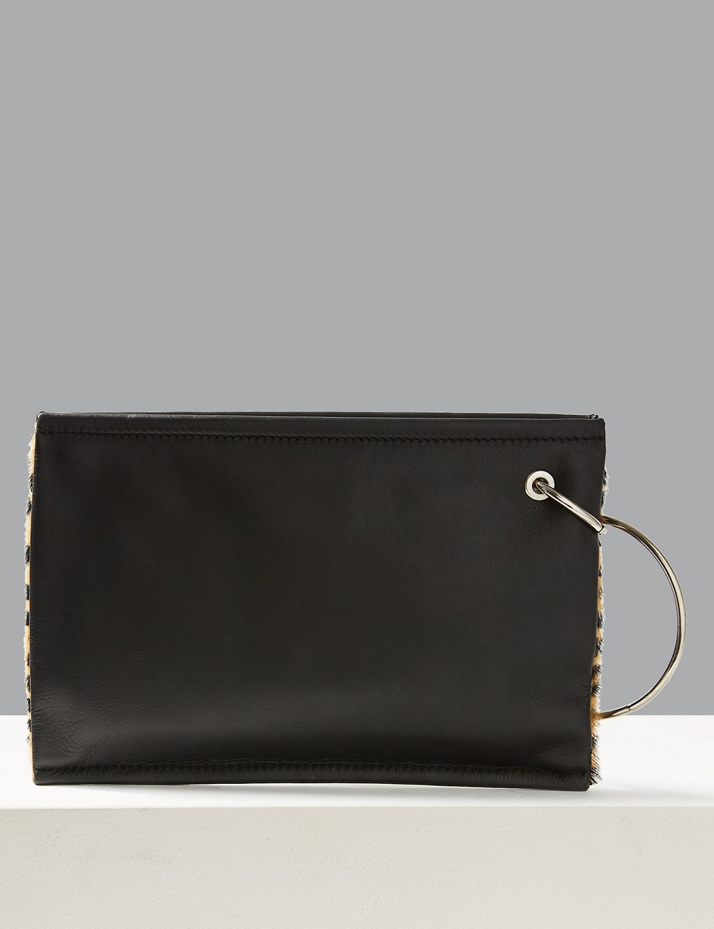 Leather Hair Hide Clutch Purse 2 of 5