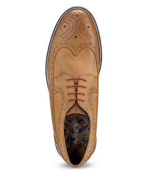 Leather Heavy Sole Lace Up Brogues Image 2 of 4