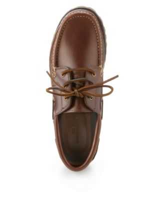 Leather Heavyweight Boat Shoes Image 2 of 5