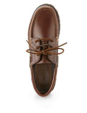 Leather Heavyweight Boat Shoes Image 2 of 5