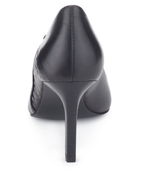 Leather High Heel Court Shoes with Insolia® Image 2 of 3