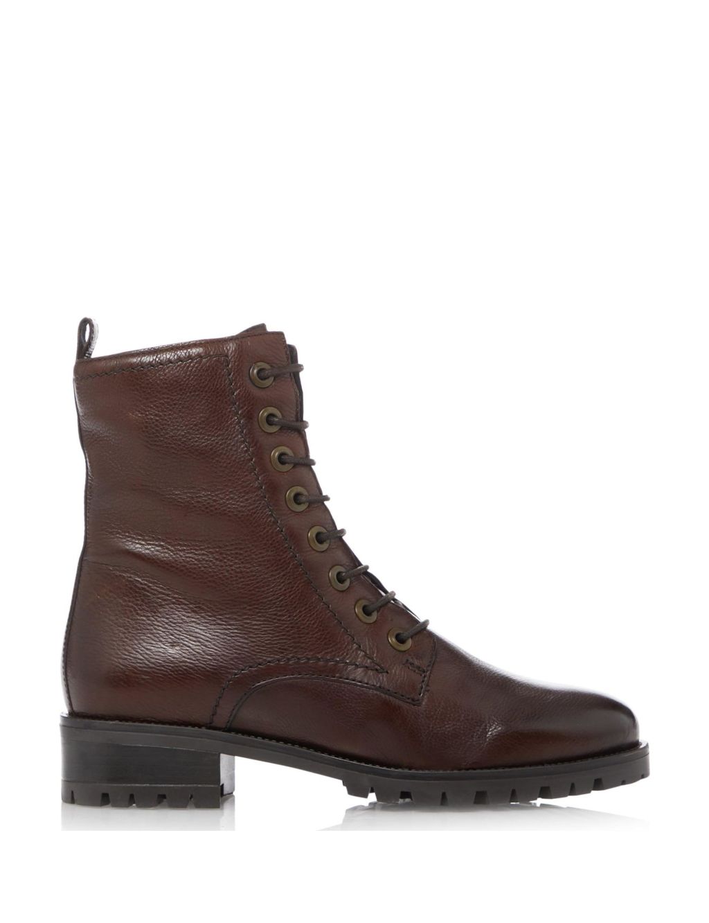 Leather Hiker Lace Up Ankle Boots 1 of 6