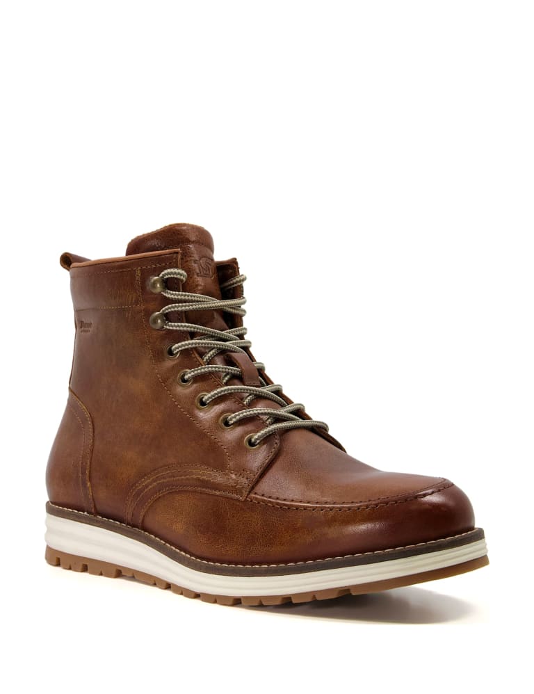 Leather Hiker Wedge Ankle Boots Dune London M S
