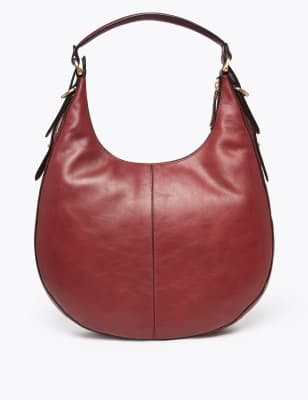 Leather Hobo Bag M S Collection M S