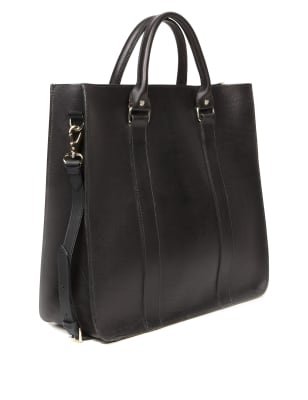 m&s leather holdall