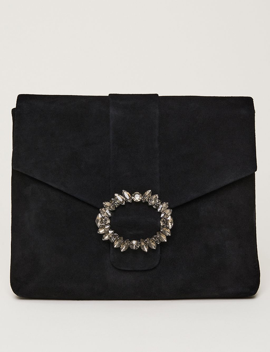 Leather Jewel Front Clutch Bag 3 of 6
