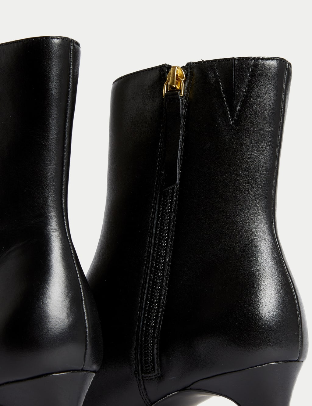 Marks and spencer kitten heel boots best sale