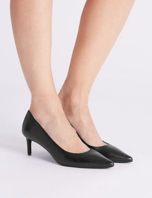 black kitten heels