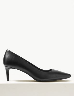 black kitten heel party shoes