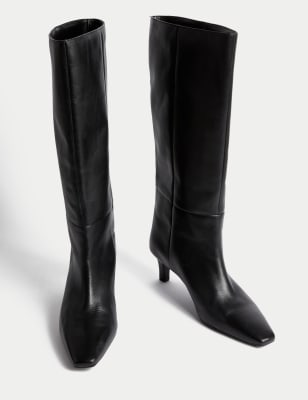 High heel knee high cheap boots uk