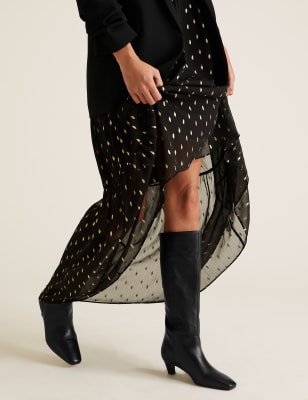 marks and spencer kitten heel boots