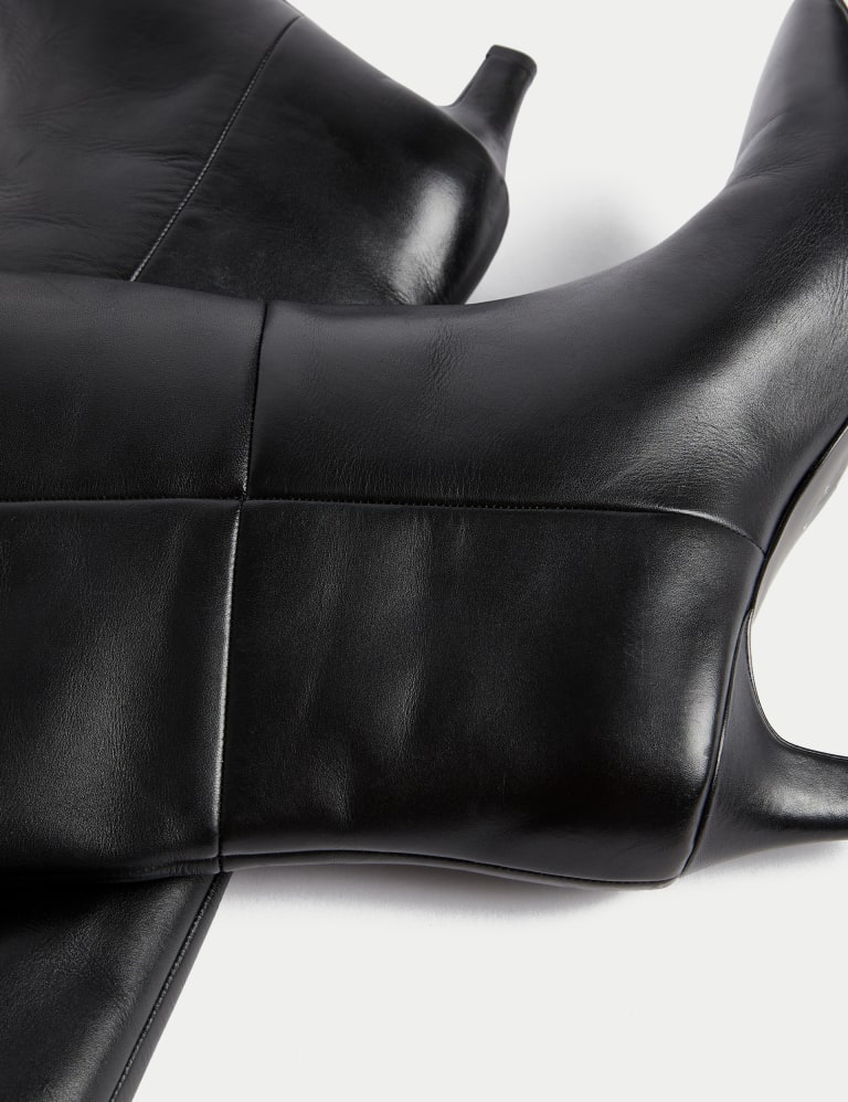 Kitten heel knee deals high boots uk