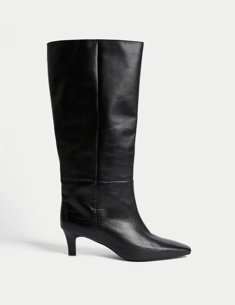 Patent kitten heel boots discount
