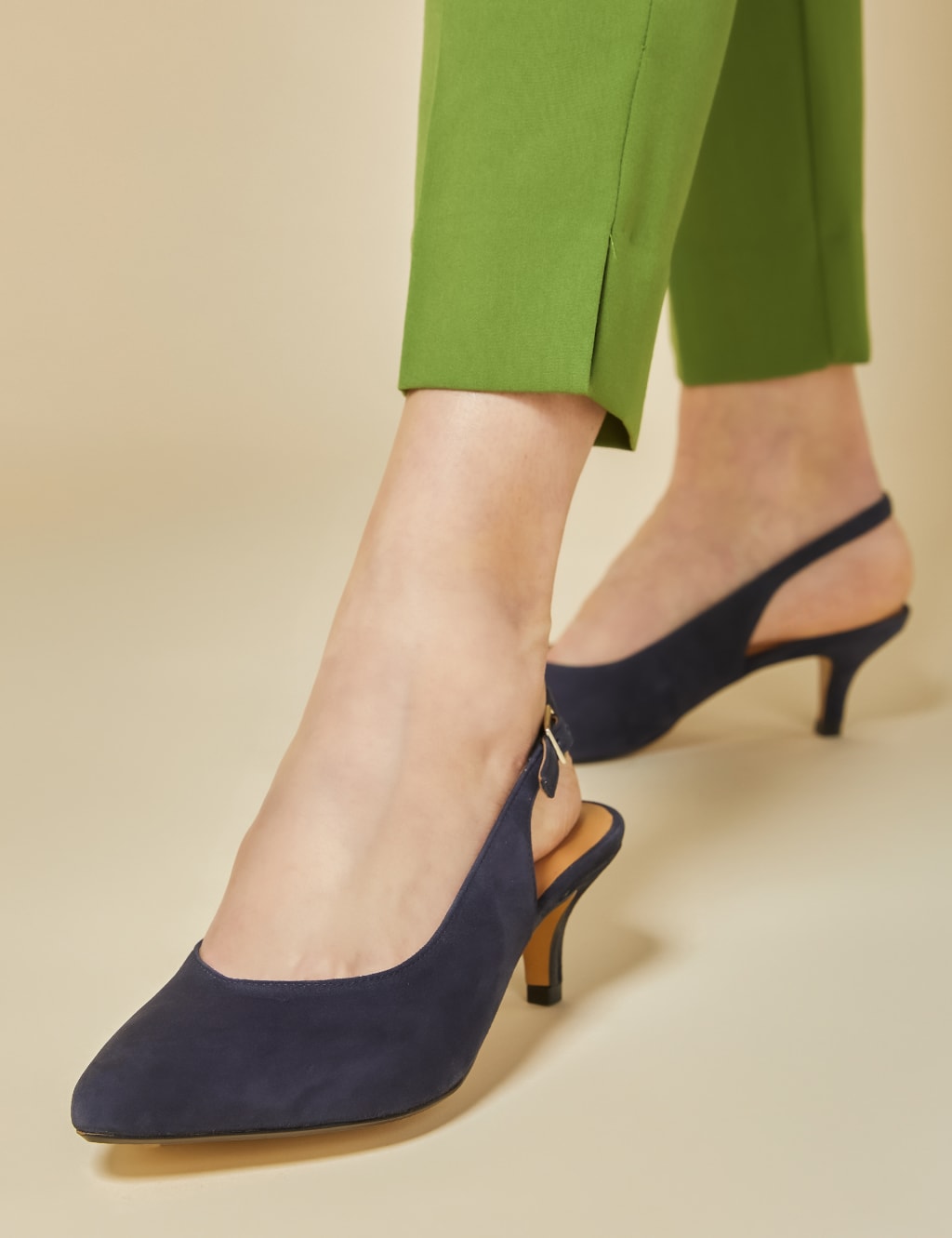 Navy leather kitten hotsell heels