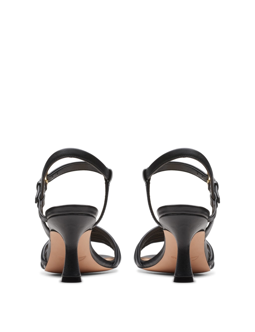 Leather Kitten Heel Sandals CLARKS M&S