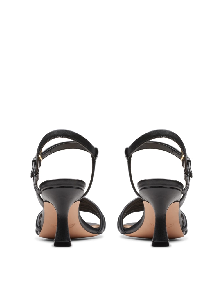 Leather Kitten Heel Sandals 5 of 6