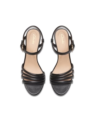 Leather Kitten Heel Sandals | CLARKS | M&S