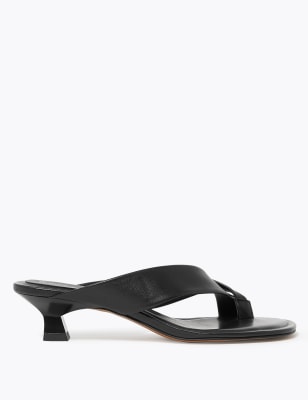 Black kitten store heel sandals uk