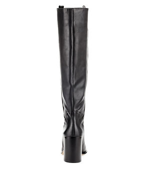 Leather Knee Boots with Insolia® Image 2 of 4