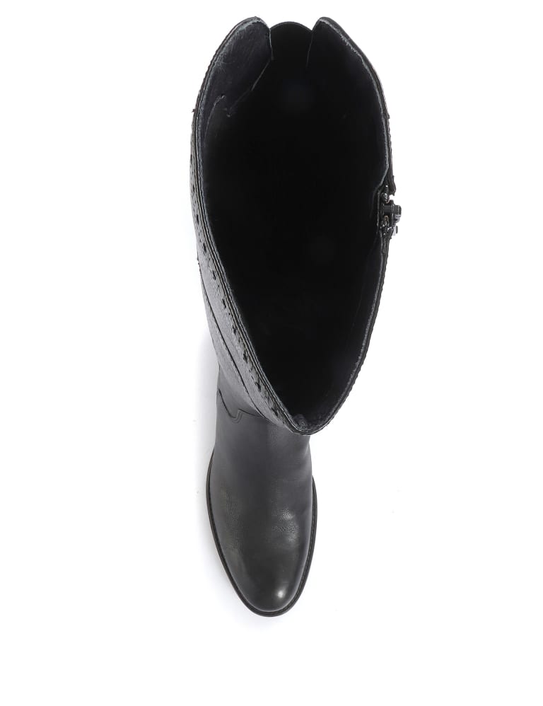 Office ashleigh black leather calf croc boots best sale