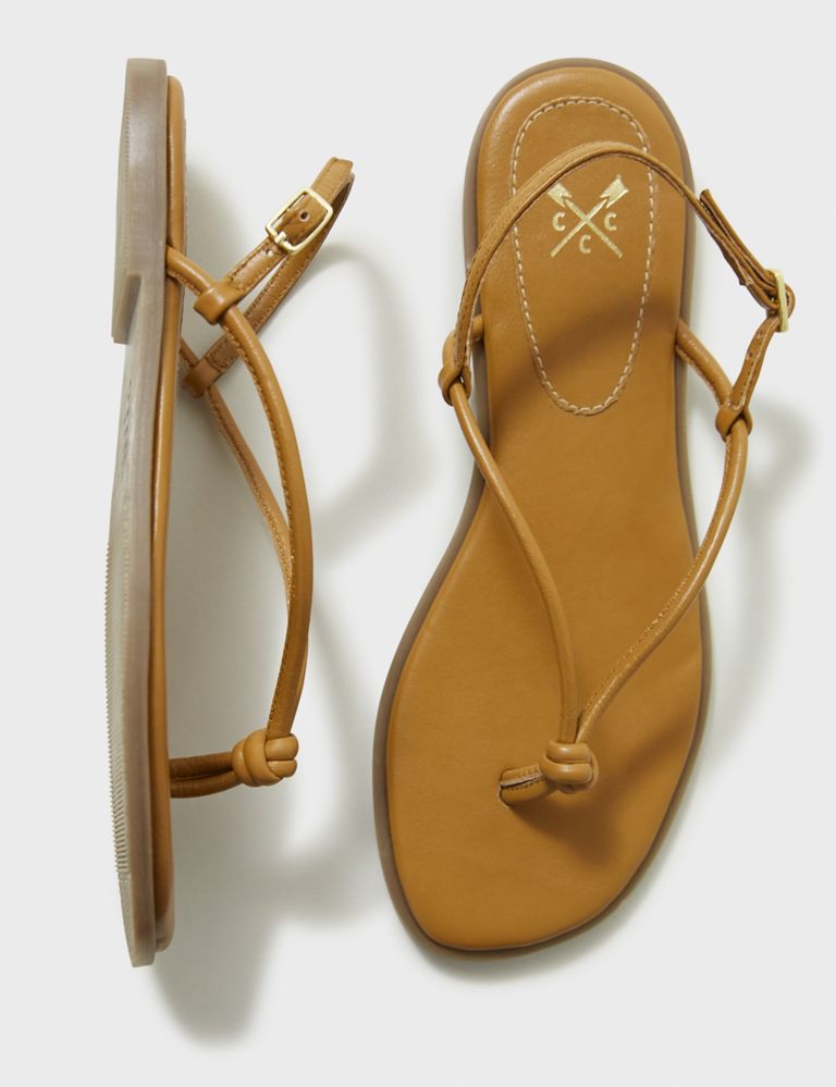 Leather Knot Ankle Strap Sandals 4 of 5