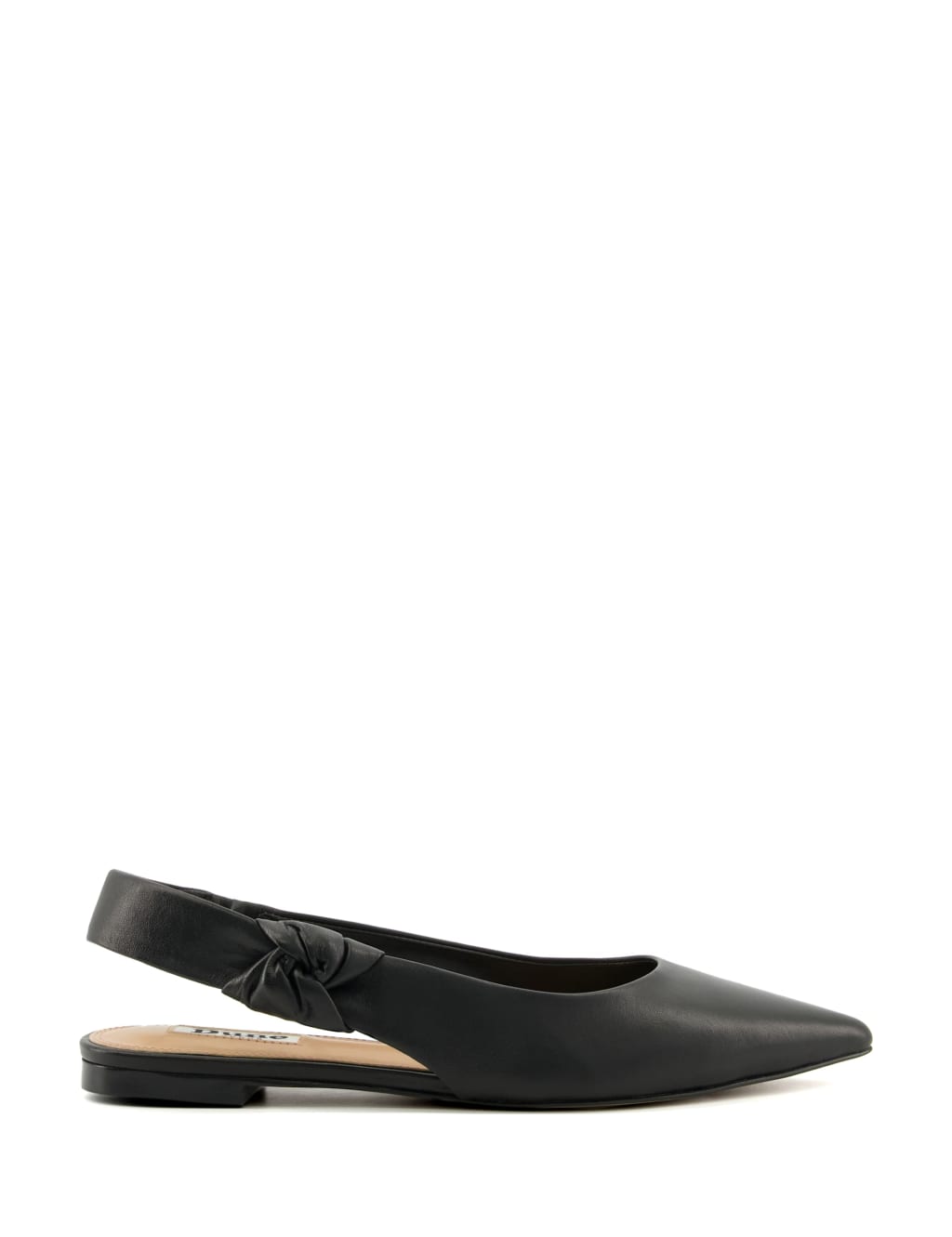 Leather Knot Flat Slingback Sandals Dune London M S