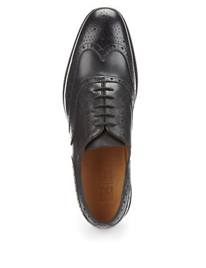 Leather Lace Up  Brogue Shoes Image 2 of 4
