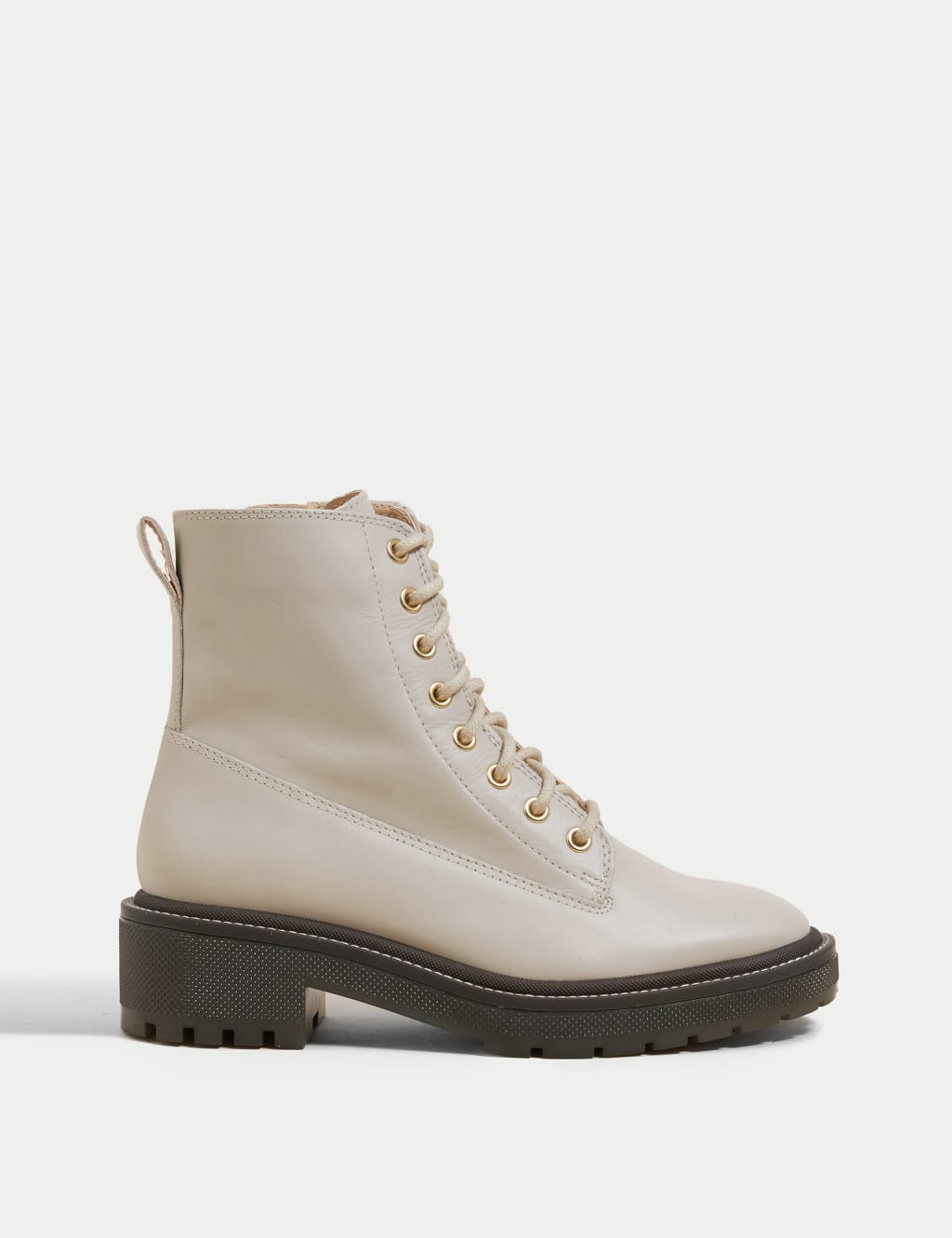 Leather Lace Up Ankle Boots 3 of 4