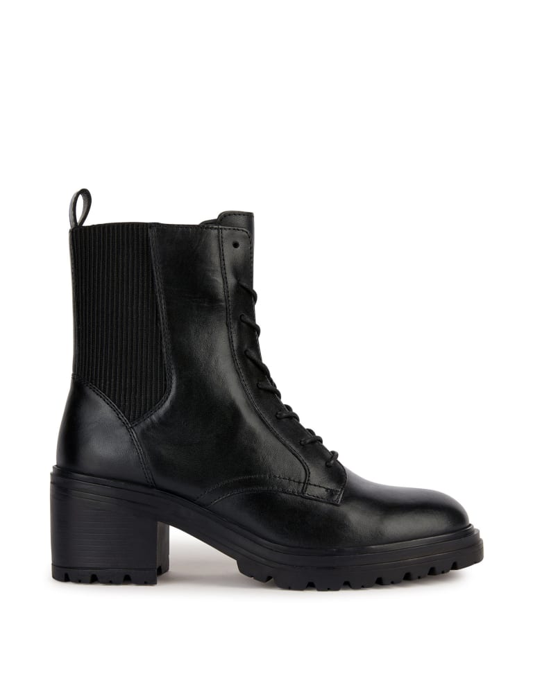 Lace up block heel sales boots