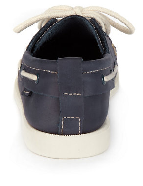 Leather Lace Up Boat Shoes (Younger Boys) Image 2 of 4