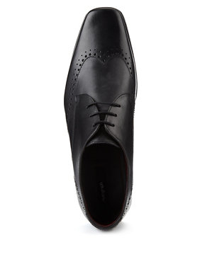 Leather Lace Up Brogue Shoes Image 2 of 5