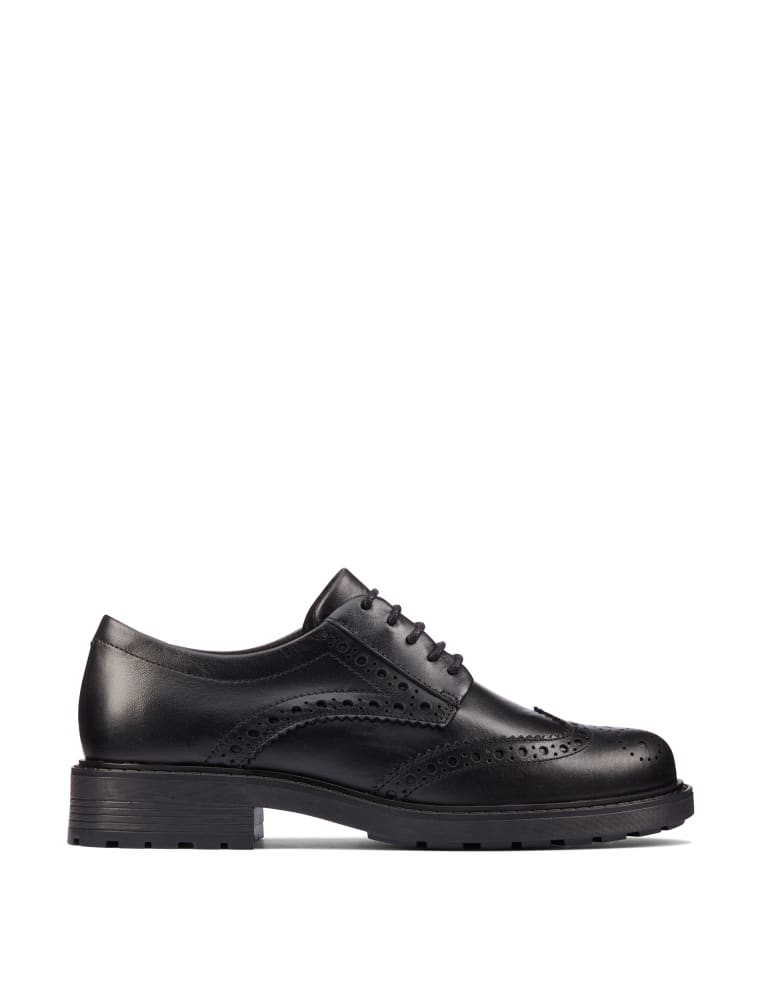 Patent Lace Up Flatform Brogues, M&S Collection