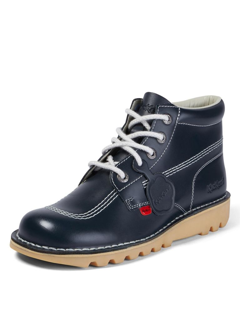 Leather Lace Up Casual Boots 4 of 5