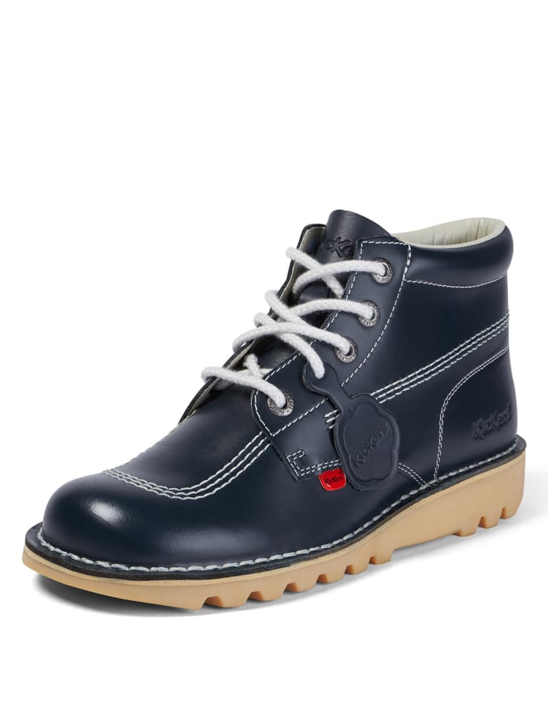 Leather Lace Up Casual Boots 4 of 5