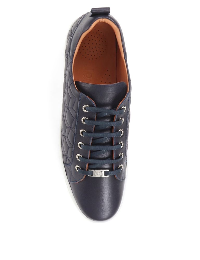 Leather Lace Up Chunky Trainers 5 of 7