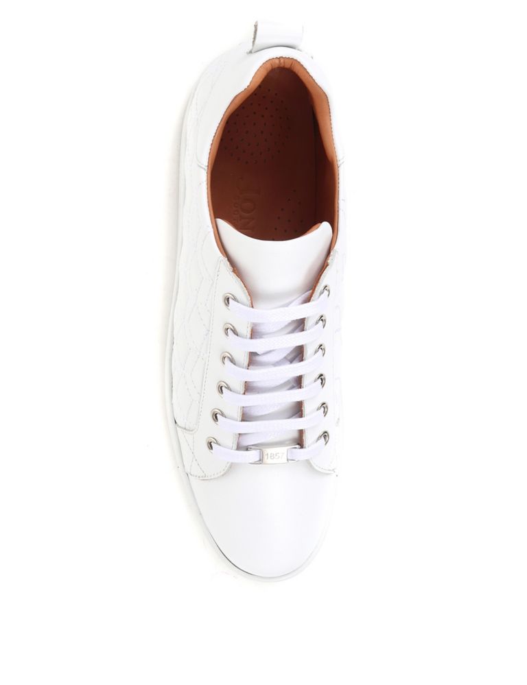 Leather Lace Up Chunky Trainers 5 of 7