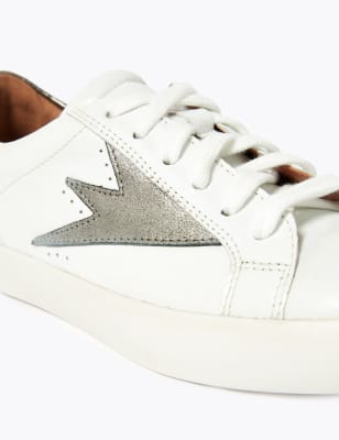 m&s silver trainers